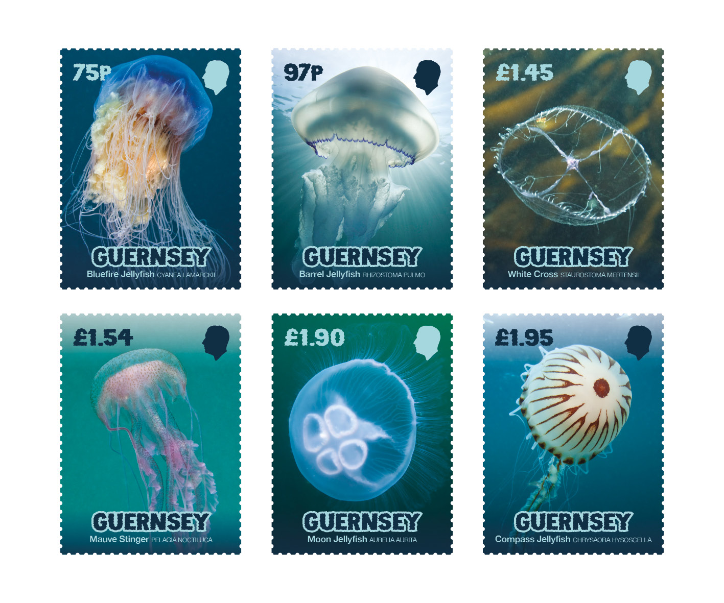 Set of 6 stamps